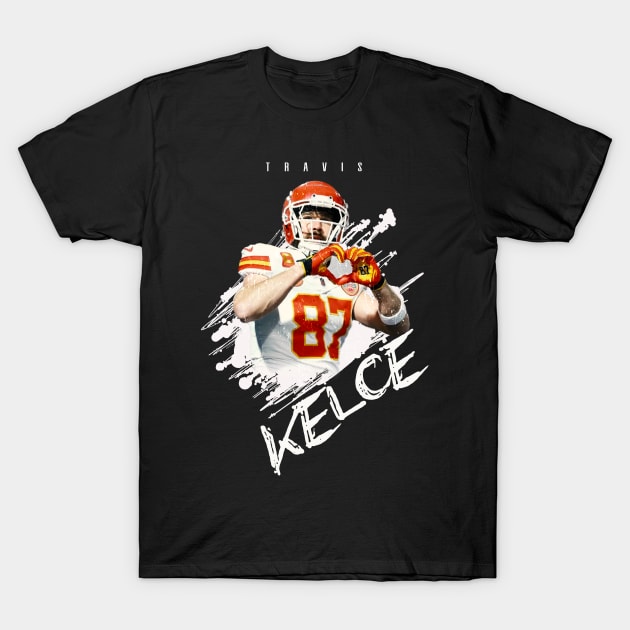 Travis Kelce T-Shirt by Resatuki